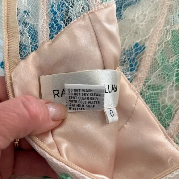 Boutique Formal Beaded Dress by Rachel Allan In Size 0 Removable Strapless - Picture 11 of 11